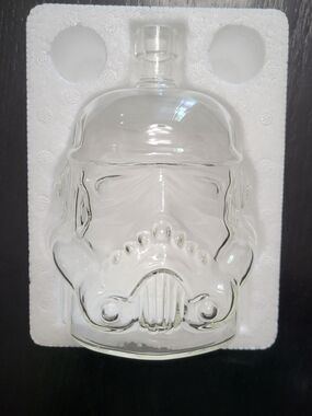 Clear Stormtrooper Glass Decanter - Decorative Home Art
